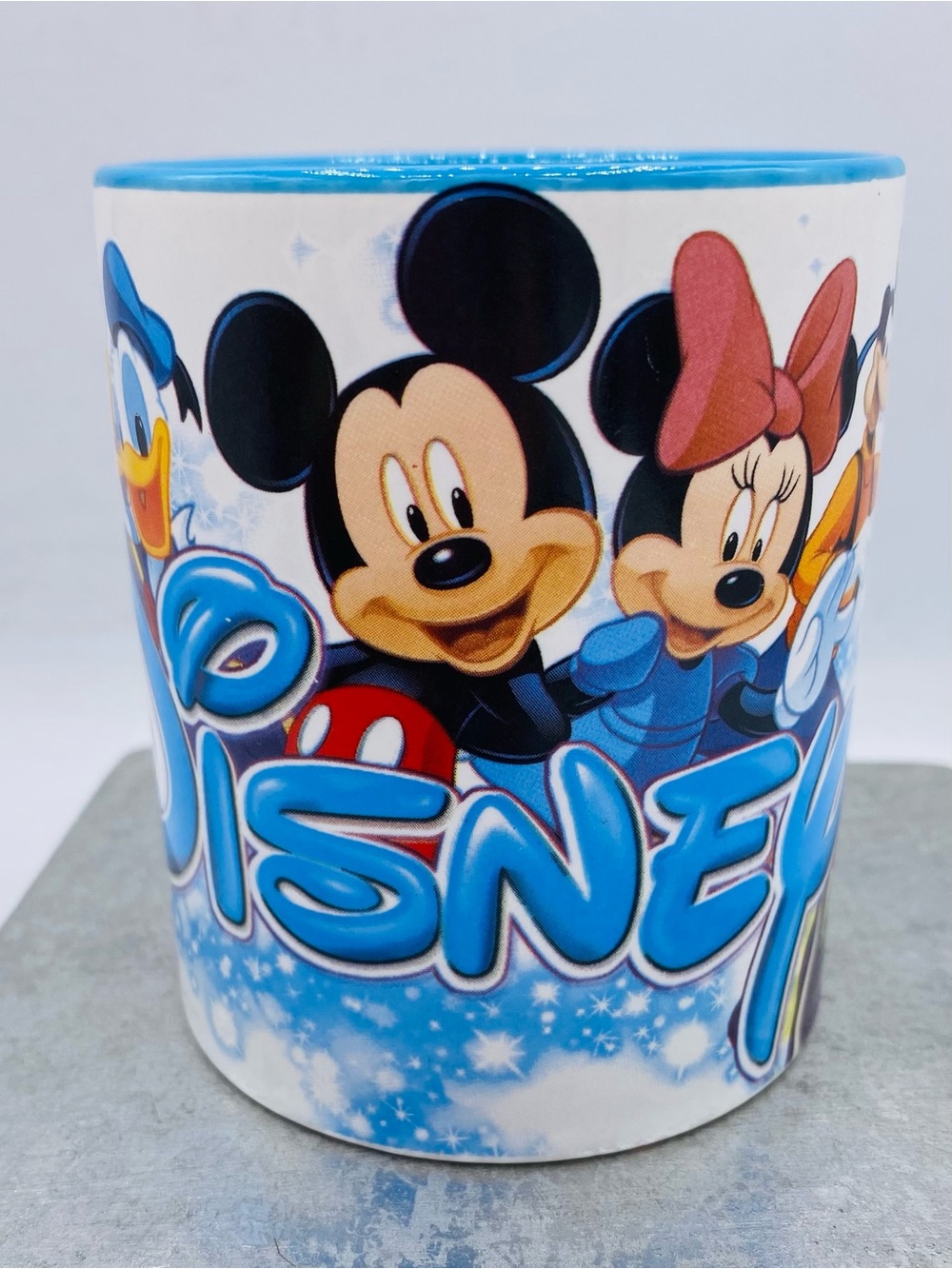 Jerry Leigh Disney Characters Ceramic Mug /Cup Mickey And Friends White/Blue